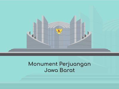 Bandung City Vector Monument Perjuangan