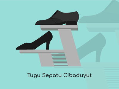 Bandung City Vector Tugu Sepatu Cibaduyut art branding building character design flat flat design gradient graphic icon illustration logo modern pattern symbol typography ui ux vector website