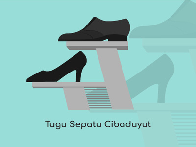 Bandung City Vector Tugu Sepatu Cibaduyut