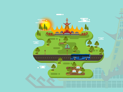 Lampung City Of Indonesia Vector By A Hendry Mulyana On Dribbble