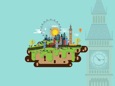 London City 03 of England Vector