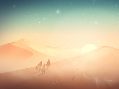 The way concept desert environment kings night sun