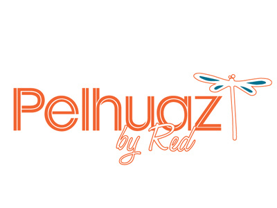 Pelhuaz Logo dragonfly handmade indie business logo