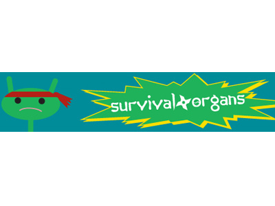 Survival Organs Banner Crop cancer etsy handmade lymph node martial arts mascot