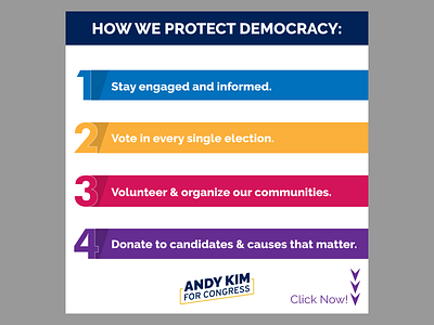 List Format Fundraising Ad democracy digital ad list political
