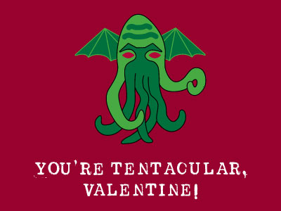 Cthulhu Valentine Card card cthulhu elder god lovecraft tentacles valentine