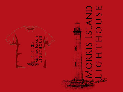 Morris Island Lighthouse Tee lighthouse tourism tshirt