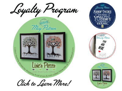 Indie A-List Loyalty Program Images blog blog images craft handmade indie loyalty program rewards series sticker