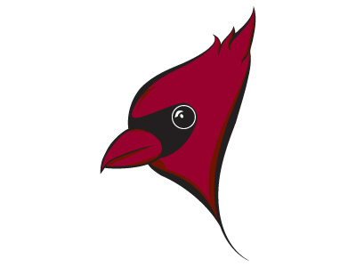 Cardinal Mascot Revision bird cardinal logo mascot