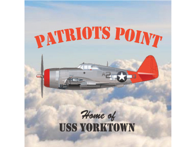 Patriots Point Decal airplane decal military sticker vintage