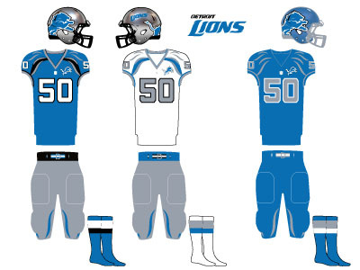 Detroit Lions Uniform Mock Up detroit football lions nfl uniform