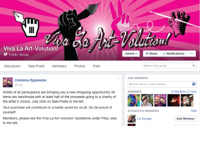 Viva La Art Volution Banner art banner craft digital facebook revolution web