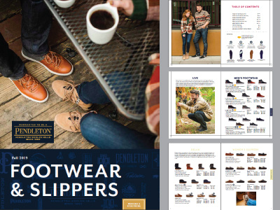 Pendleton Footwear Catalog catalog catalog design footwear line sheet print wholesale