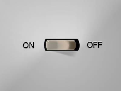 Button button off on switch