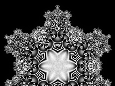 Snowflake fractal snowflake symmetry