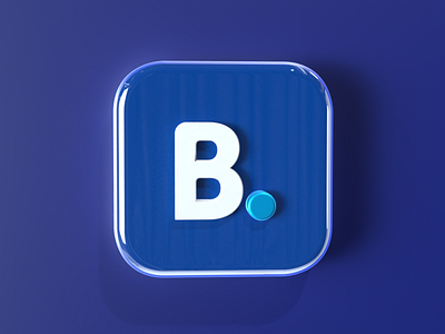 Booking.com 3D logo 3d 3d illustration 3dlogo app logo blender blue booking.com brand brand identity illustration logo ui