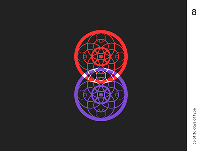 36 days | 8 36dayoftype circles design graphic minimalism pattern qurle typo typography