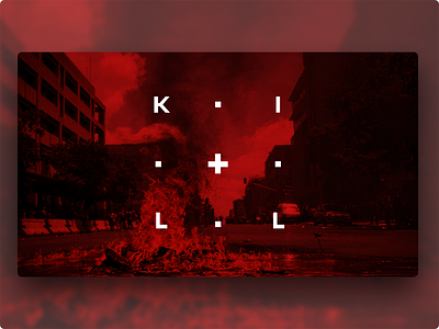 LNT | Kill design graphic illustration kasabian kil late lnt night poster qurle red thoughts