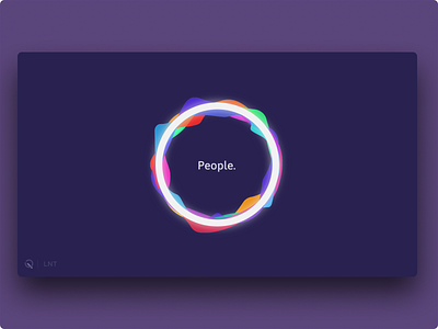 LNT | People abstract design glow graphic late lnt minimalism night poster qurle thoughts violet