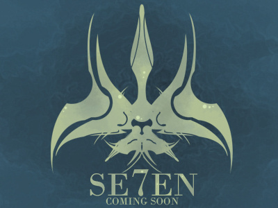 Seven branding logo photoshop typography