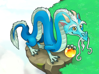 Magic Chinese Dragon art concept dragon game item ivanova anna magic oasis: the last hope oscolcov nikita pykodelbi
