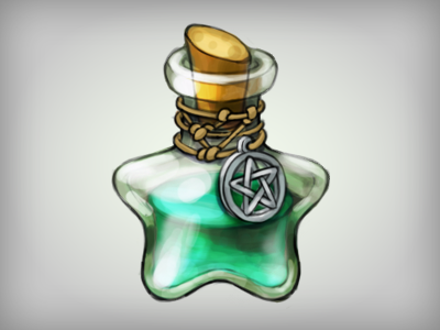 Potion icon sketch bottle concept elixir game ivanova anna oscolcov nikita potion pykodelbi sketch star