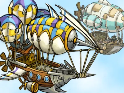 Zeppelins sketch airship art blimp concept game ivanova anna oscolcov nikita pykodelbi skyburg steampunk zeppelin