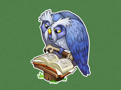 Old owl anna ivanova bird concept art game item oasis: the last hope oscolcov nikita owl pykodelbi