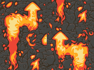 Fire background for Flash game