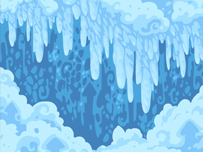 Shower of hail background for Dragon Flash game