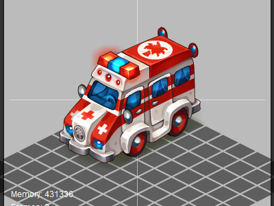 Ambulance car ambulance car anna ivanova concept art game isometric item nikita oscolocov oasis pykodelbi vehicle анна иванова никита осколков