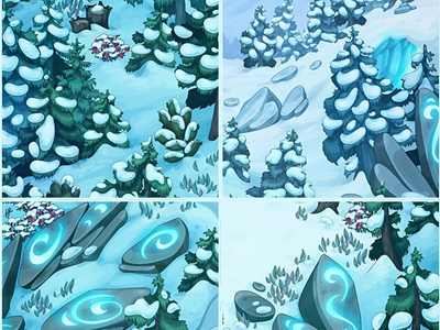 Winter map peaces
