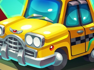 AlisaBingo game icon 20 - New York Cab alisa bingo anna ivanova cab concept art game art icon isometric item new york nikita oscolcov pykodelbi