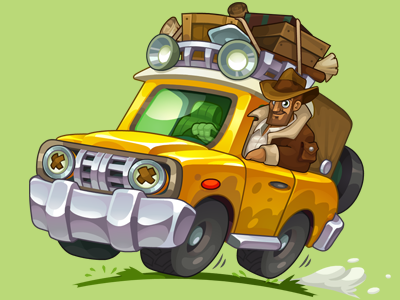 Treasure‬ ‪‎Hunters‬ game ‪character‬ adventure anna ivanova character‬ concept art decor game art indiana jones jeep nikita oscolcov pykodelbi range rover treasure hunters