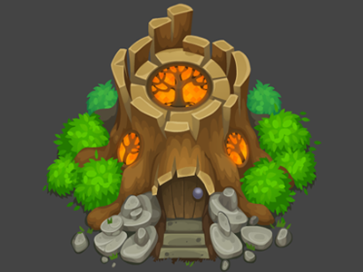 Tree House anna ivanova building concept art flash game art isometric nikita oscolcov pykodelbi tree tree house untold legacy