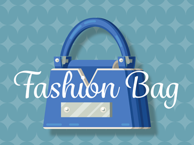 Fashion woman bag flat vector // For Sale by AnnaSalixArt | Pykodelbi ...