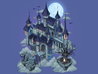 Dark castle sketch