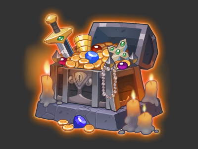 Dark castle chest