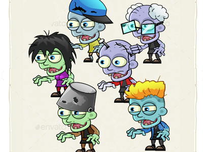 Dribbble - 18_zombies_2d_game_character_sprites_bundle.jpg by Graphic ...