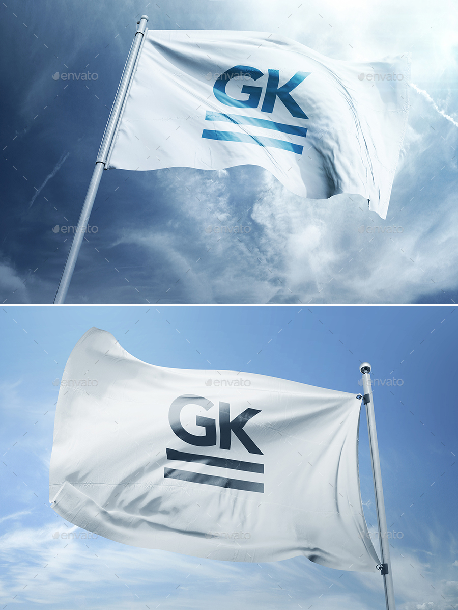 Download 9 Realistic 3D Flag Mock Up`s by Graphic Assets on Dribbble