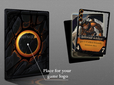 TCG Card Design card cards ccg game game assets game design illustration kit magic mtg tcg ui