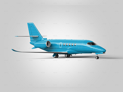 Download Business Private Jet Mockup By Graphic Assets On Dribbble