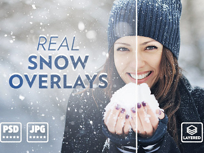 Real Snow Overlays - UPDATED effect layer layers overlay overlays photoshop real snow overlays realistic snow snowflake snowflakes winter