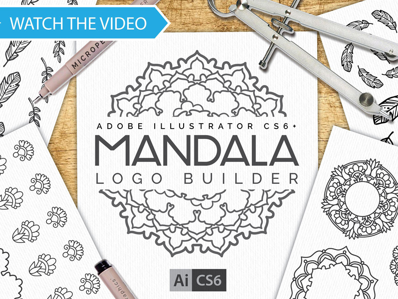Mandala Logo Creator Kit CS6+ by Graphic Assets on Dribbble