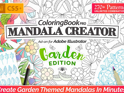 Download Coloring Book Pro Garden Edition By Graphic Assets On Dribbble