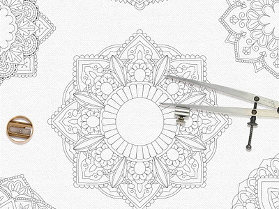 Download Coloring Book Mandala Creator By Graphic Assets On Dribbble