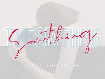 The Something advertising blog branding calligraphy elegant fancy fashion feminine font hand drawn hand lettering lettering