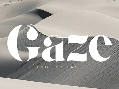 Gaze Pro bold font elegant font logo luxury magazine modern retro serif swash typeface wedding