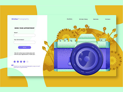 Floral Photography-Banner & Landing banner camera concept design development floral floral photography icon illustration landing landing page page photography picture process strategy vector web web app website