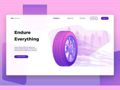 Autoparts Tire-Banner & Landing Page app autoparts tire banner business car concept concept app development icon icons illustration landing landing page page strategy technology tire vector web app website